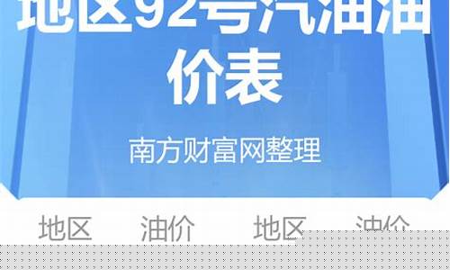 河北汽油价格查询_河北汽油价格92号汽油